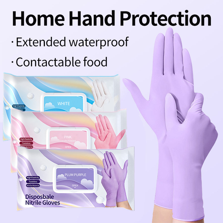 Exam Glove Nitrile - Wegwerp nitrilreinigingshandschoenen Latexvrij Dikker verlengde manchet