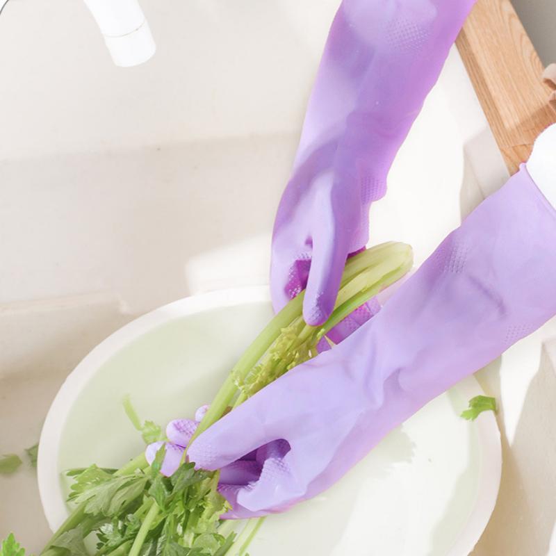Dish Glove Rubber - 1 paar latex huishoudelijke schoonmaakhandschoenen waterdichte
