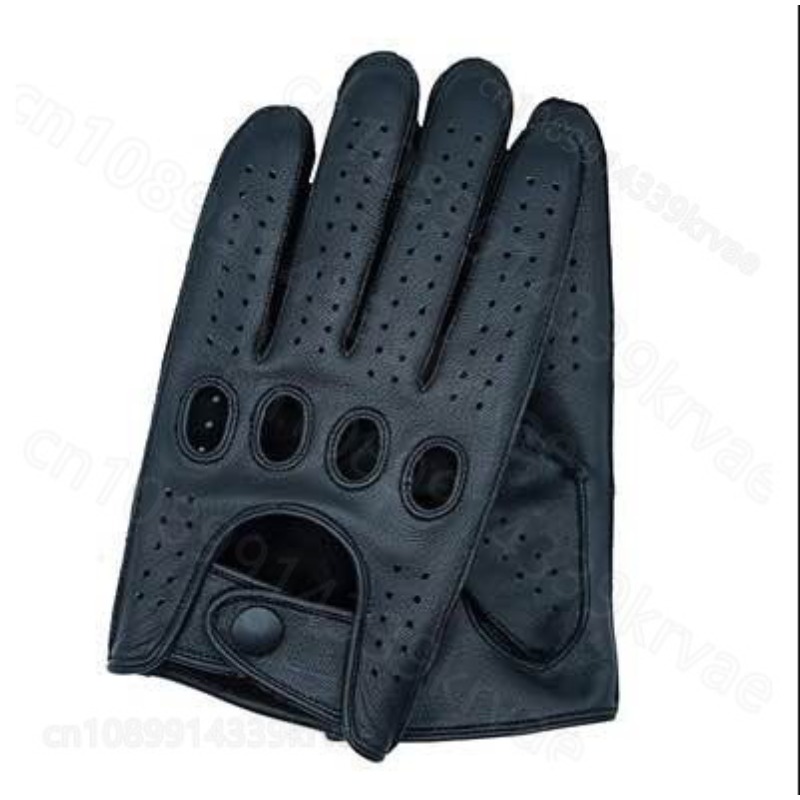 Leather Driving Glove - Ademende rijhandschoenen Herenhandschoen Echt leer Motorhandschoenen