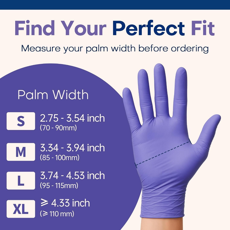 50/100 Stuks Paarse Nitril Han - Exam Glove Nitrile recensie en prijs