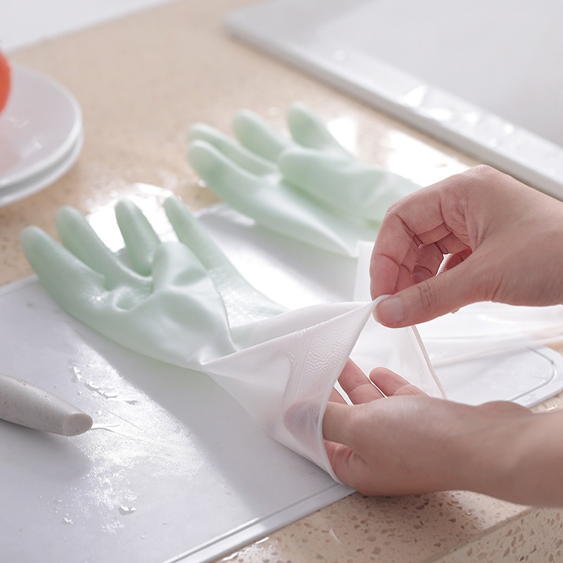 PVC Dubbelkleurige Afwashandsc - Dish Glove Rubber recensie en prijs
