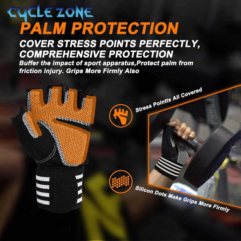 1 paar halve vinger fitnesshan - Workout Glove Gym recensie en prijs