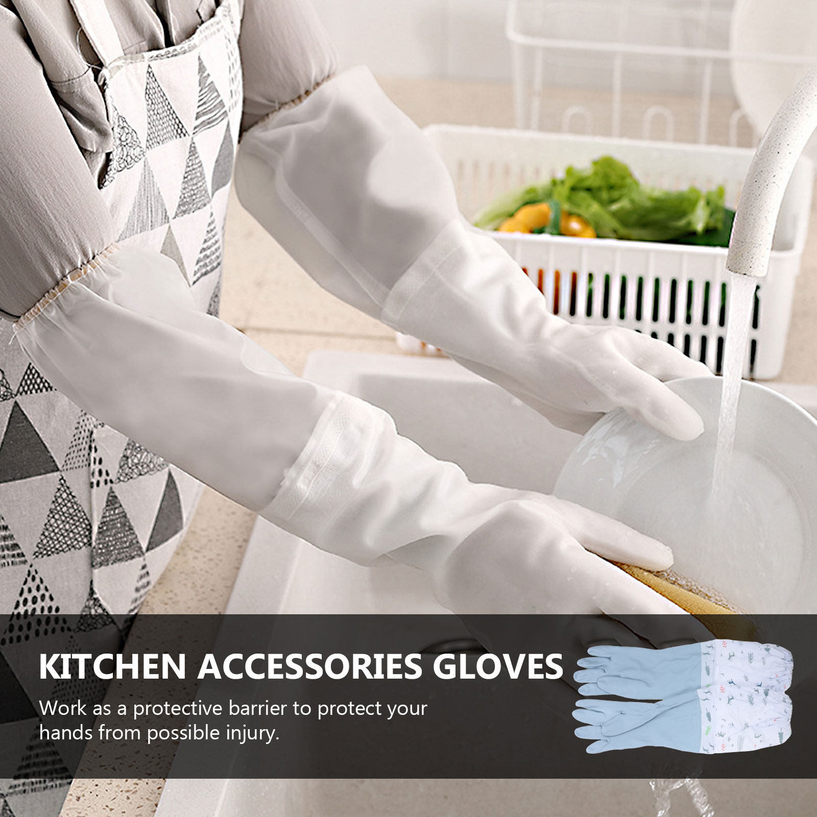 2 paar handschoenen voor het r - Dish Glove Rubber recensie en prijs